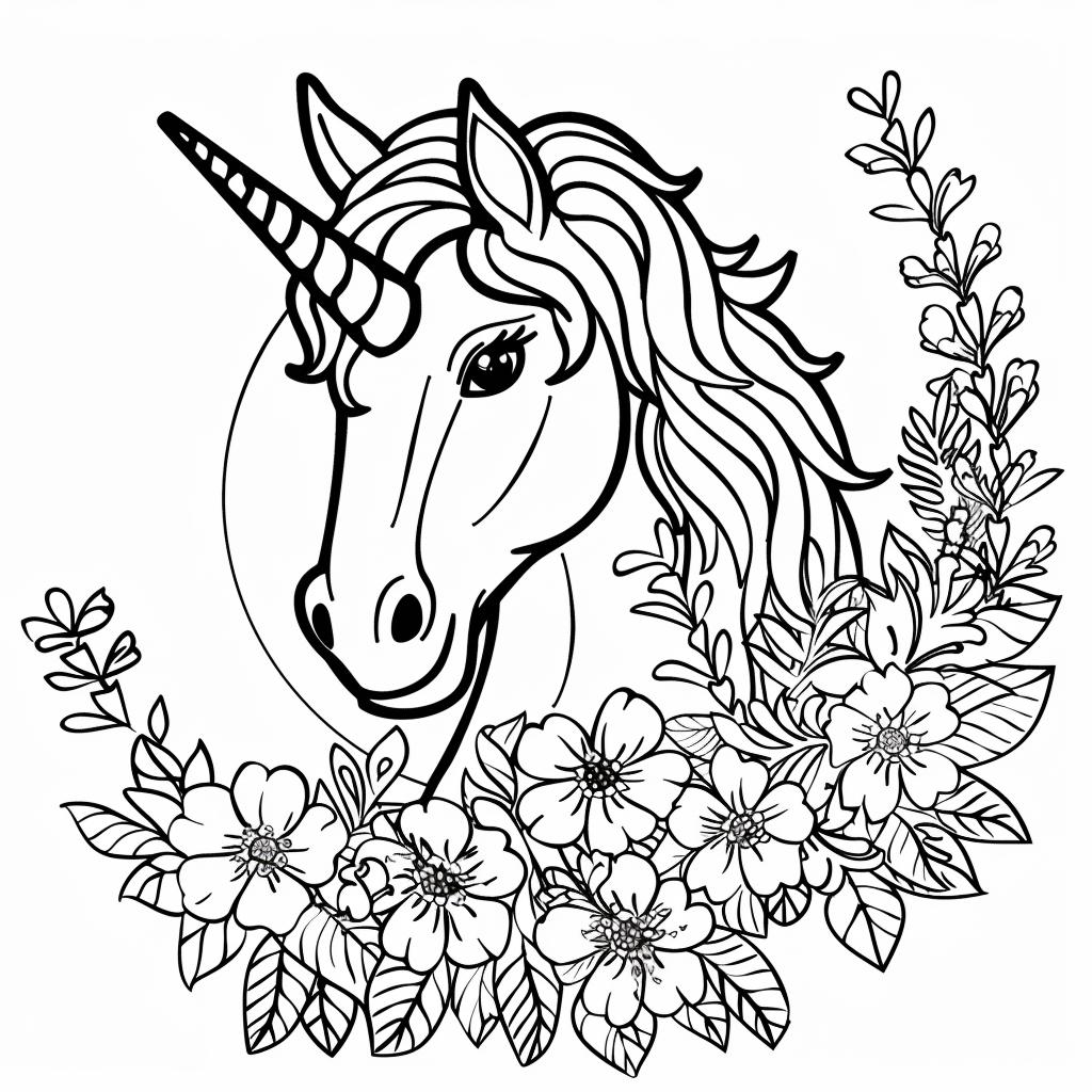 Unicornio dibujos para colorear