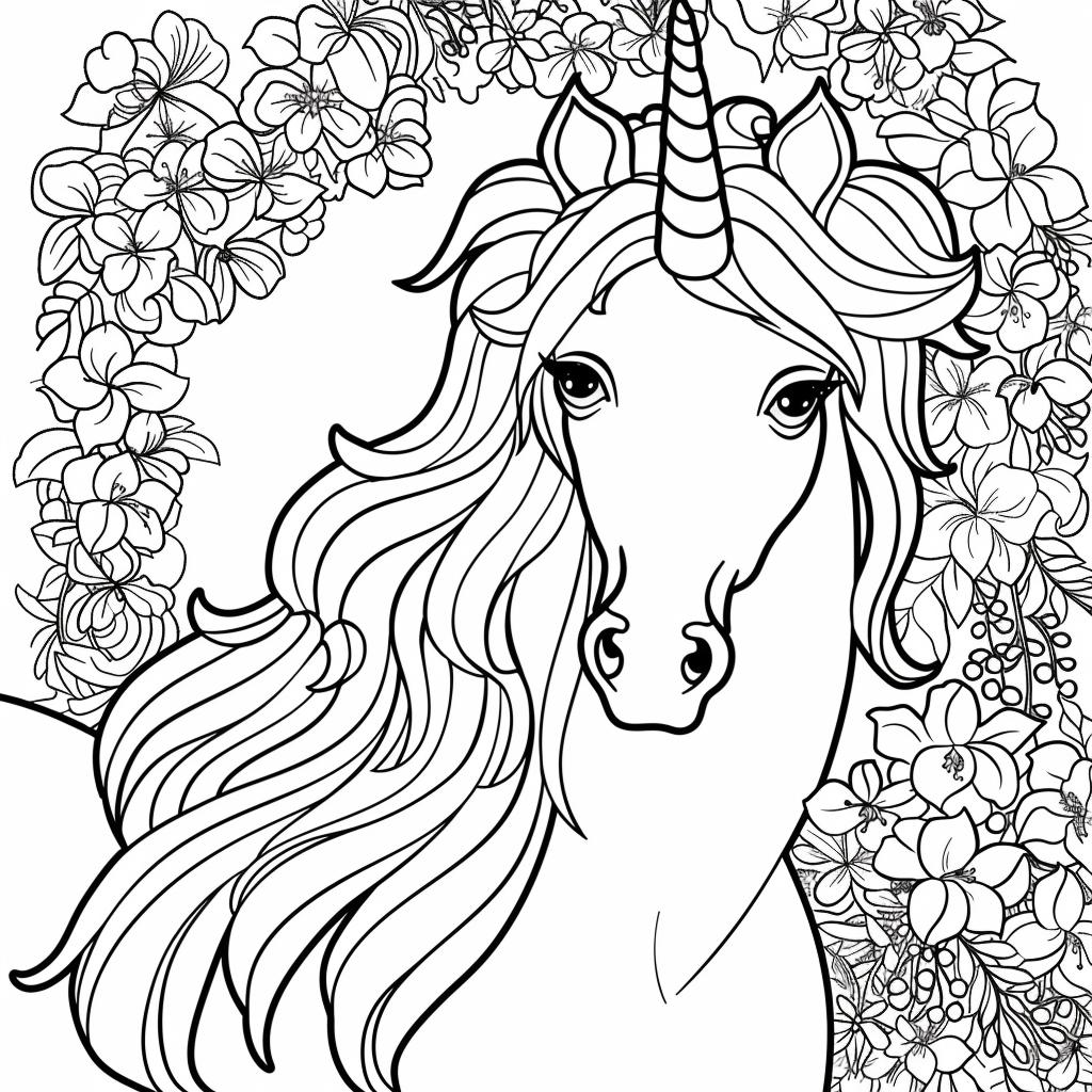 Unicornio dibujos para colorear