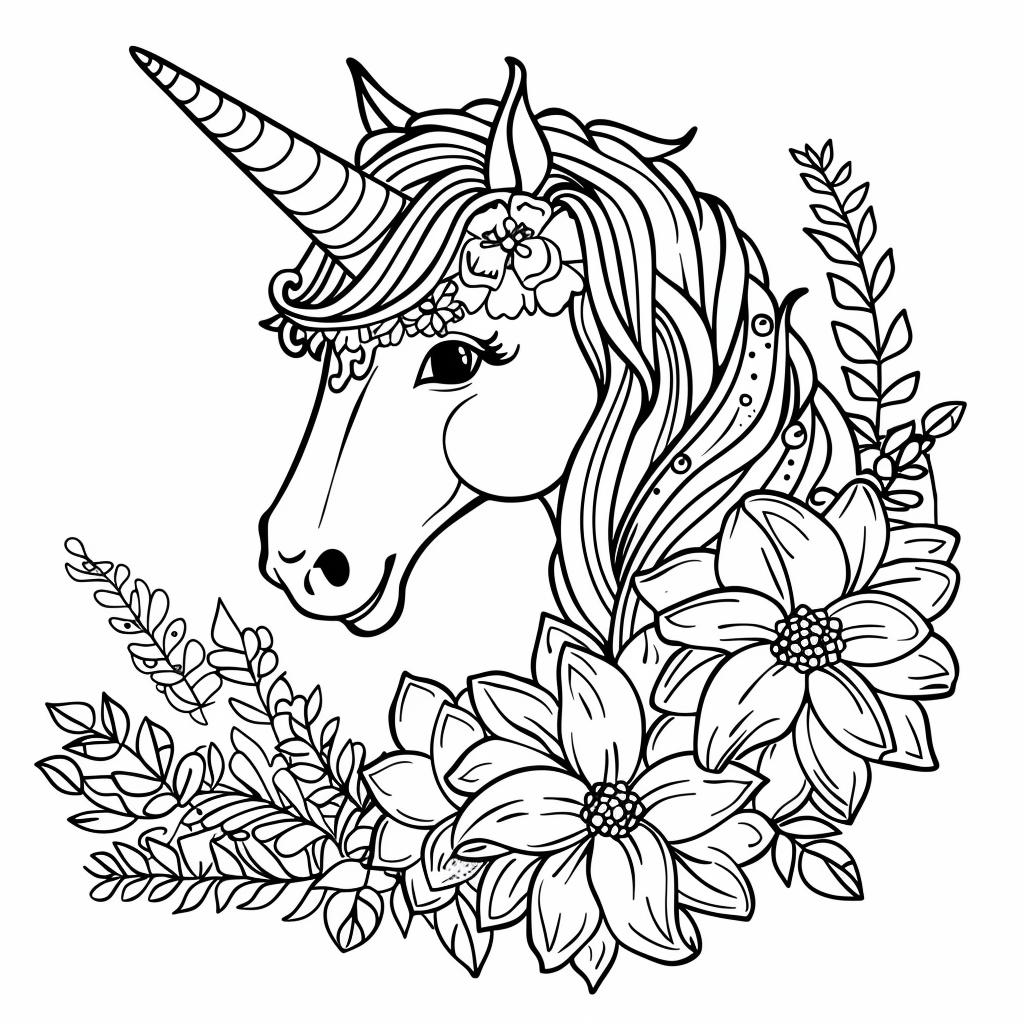 Unicornio dibujos para colorear