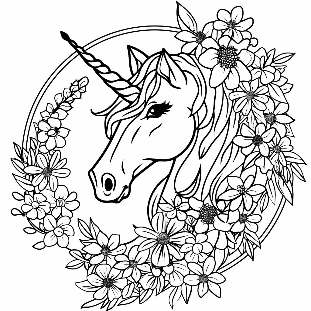 Unicornio dibujos para colorear