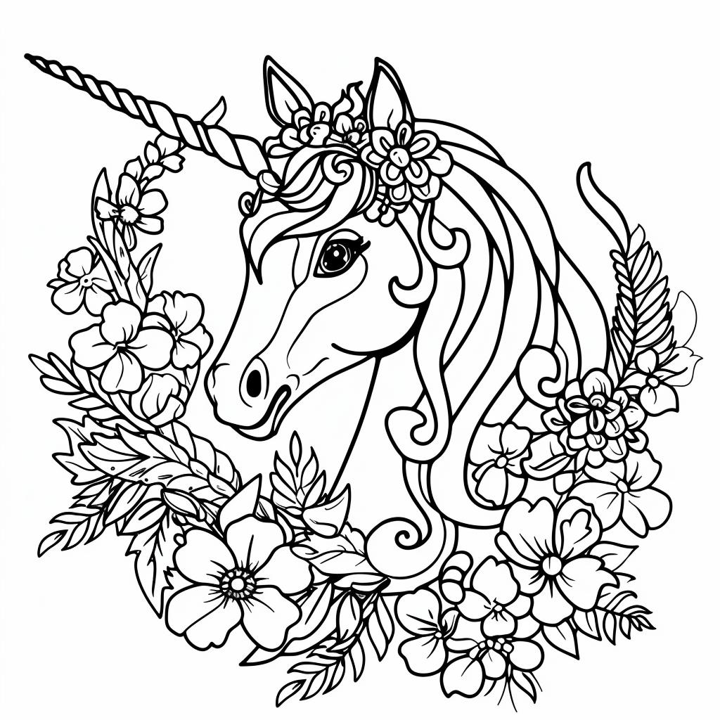 Unicornio dibujos para colorear