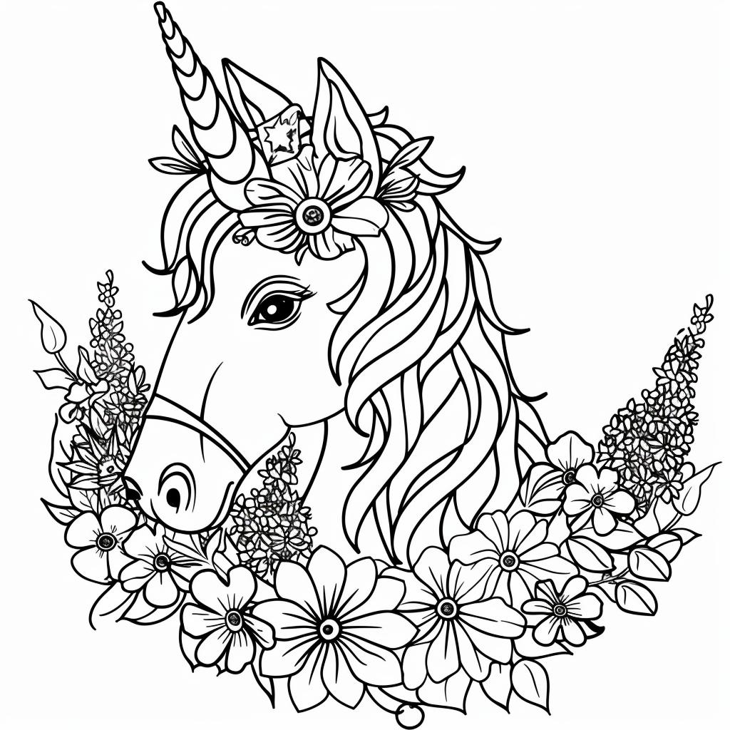 Unicornio dibujos para colorear
