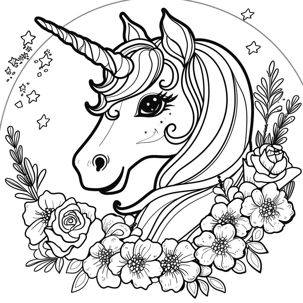 Unicornio dibujos para colorear