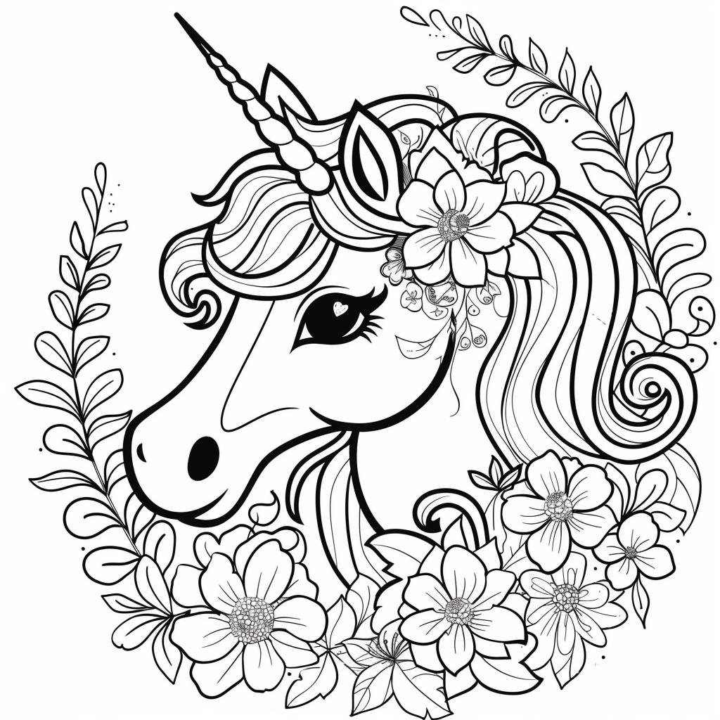 Unicornio dibujos para colorear