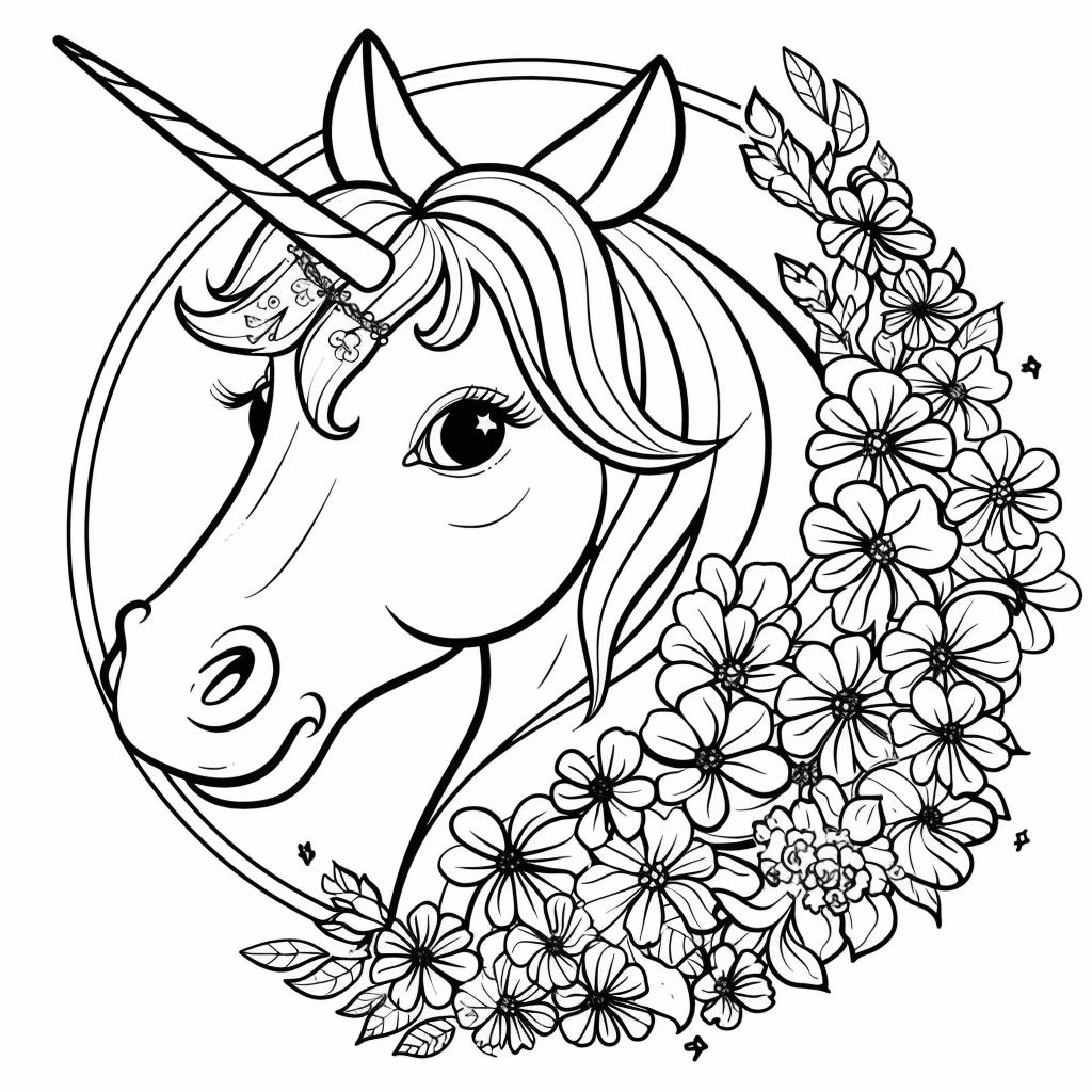 Unicornio dibujos para colorear