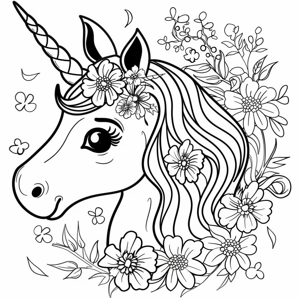 Unicornio dibujos para colorear
