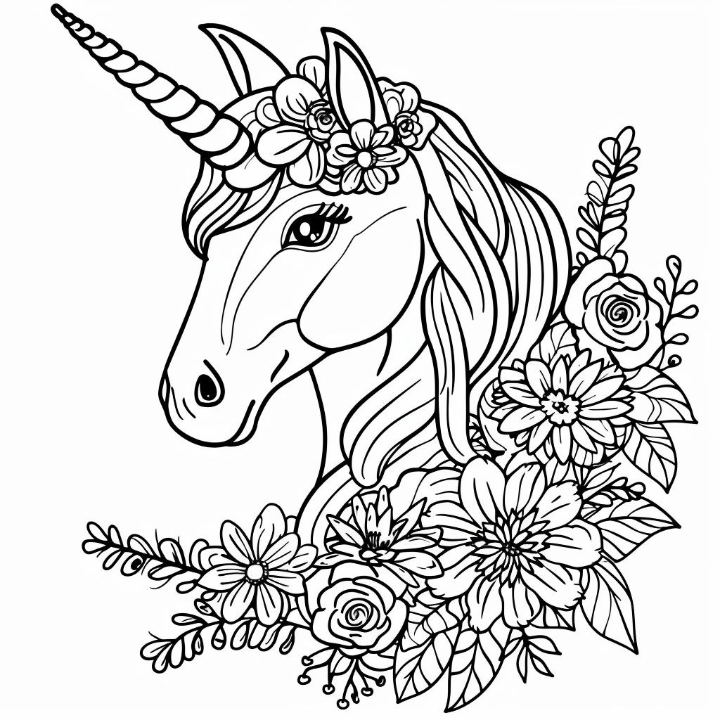 Unicornio dibujos para colorear