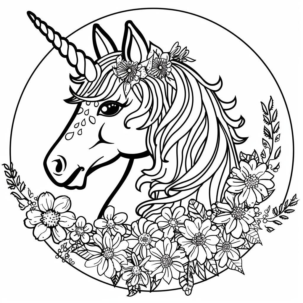 Unicornio dibujos para colorear