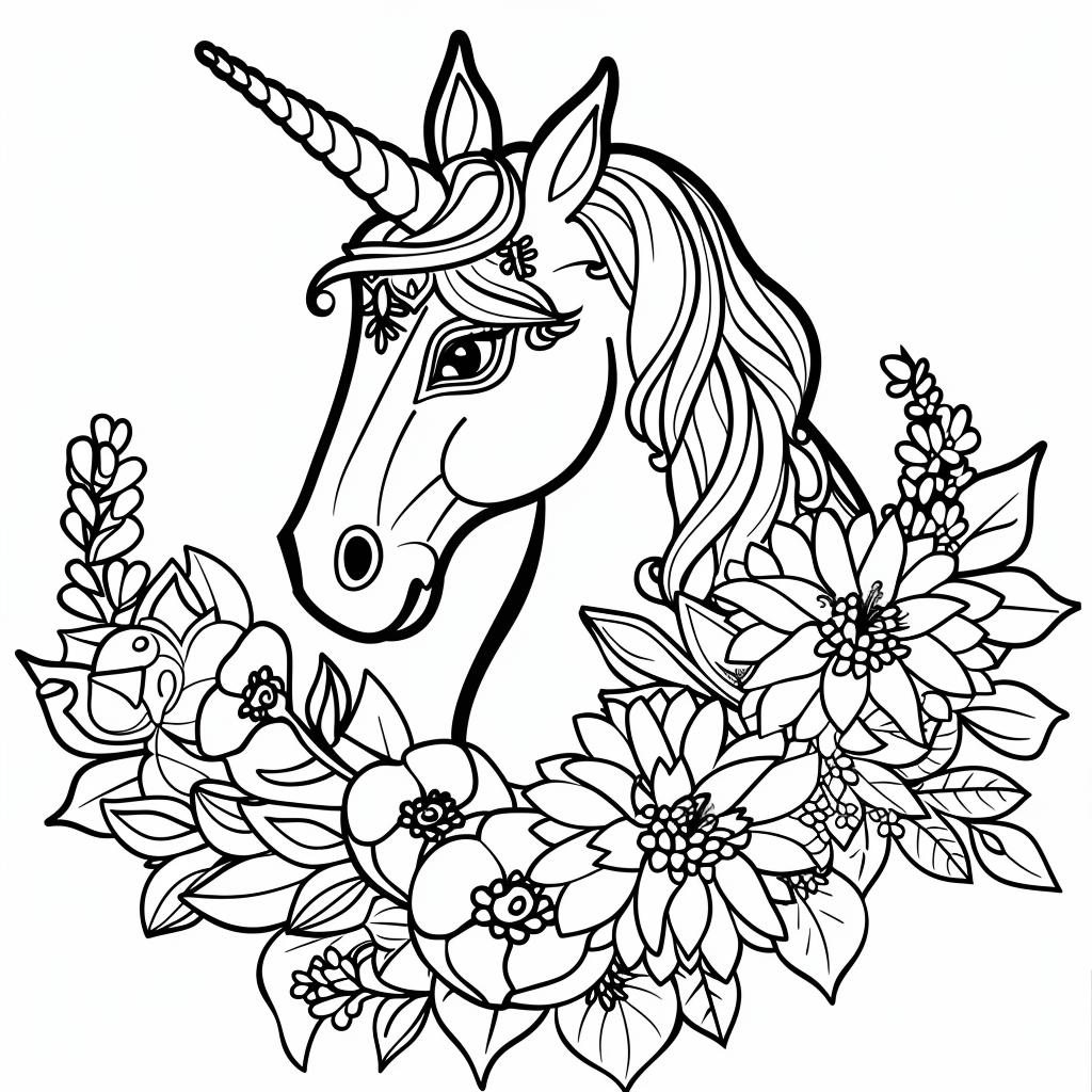 Unicornio dibujos para colorear