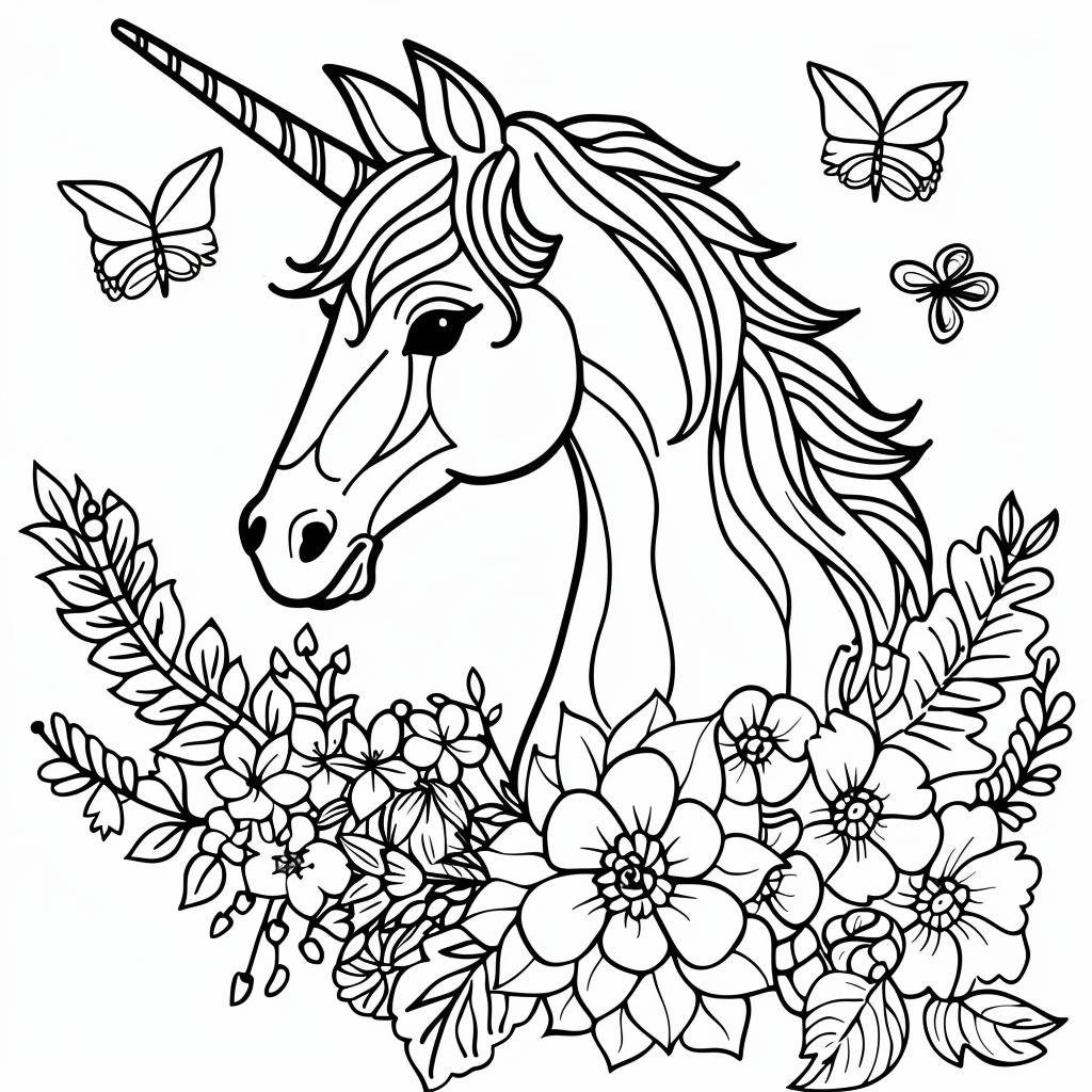 Unicornio dibujos para colorear