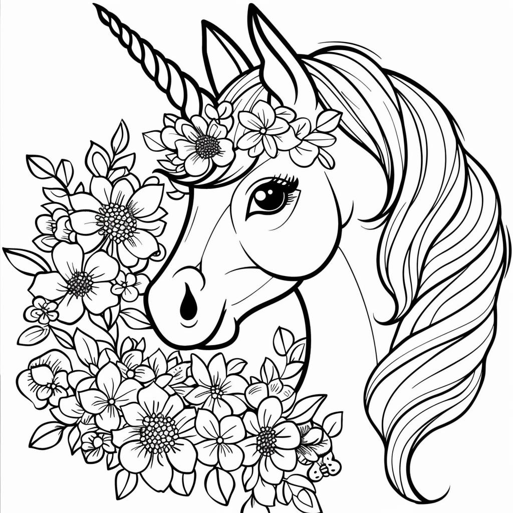 Unicornio dibujos para colorear