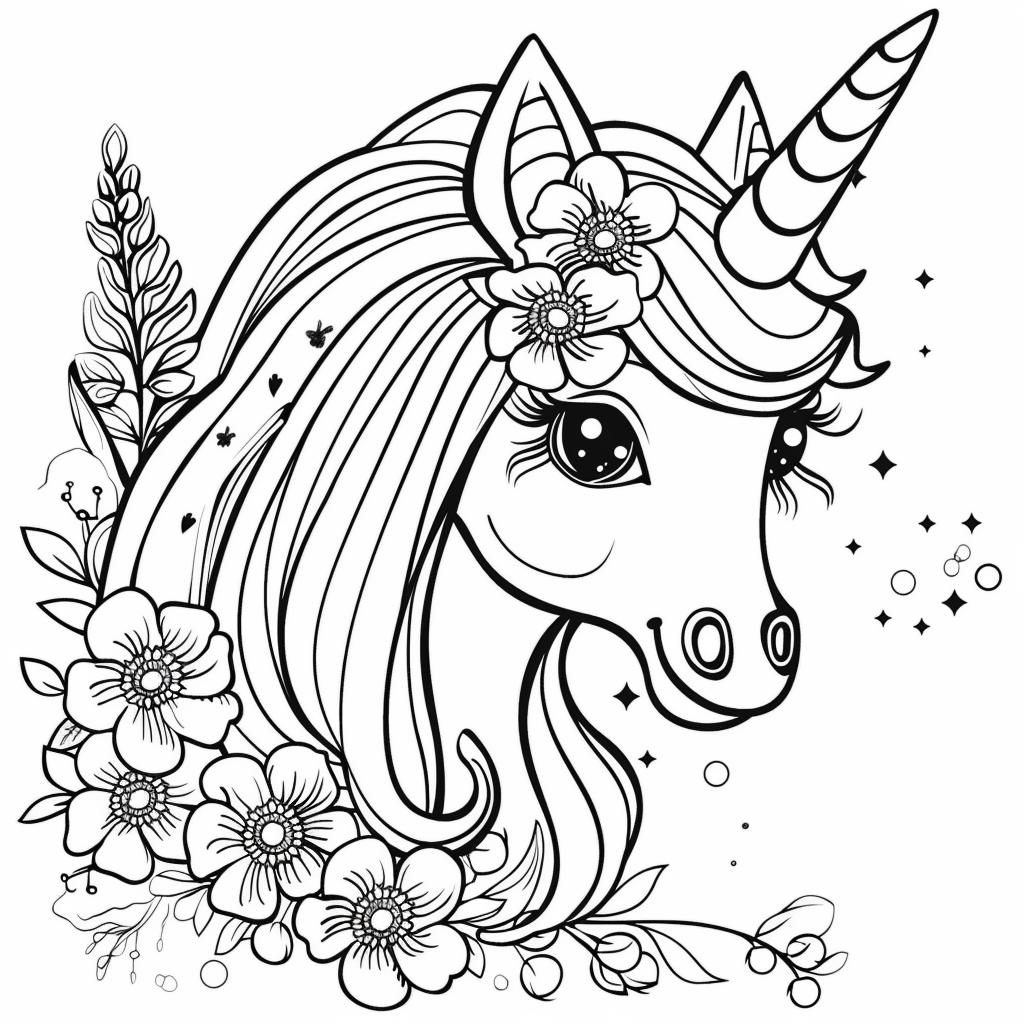 Unicornio dibujos para colorear