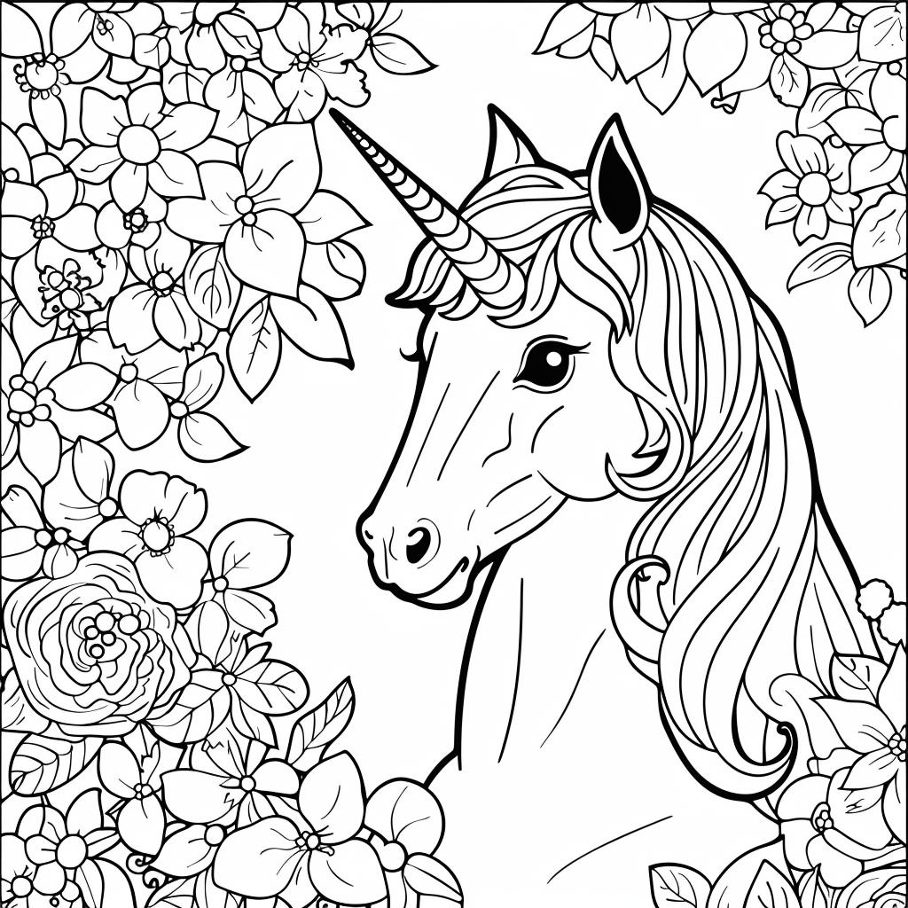 Unicornio dibujos para colorear