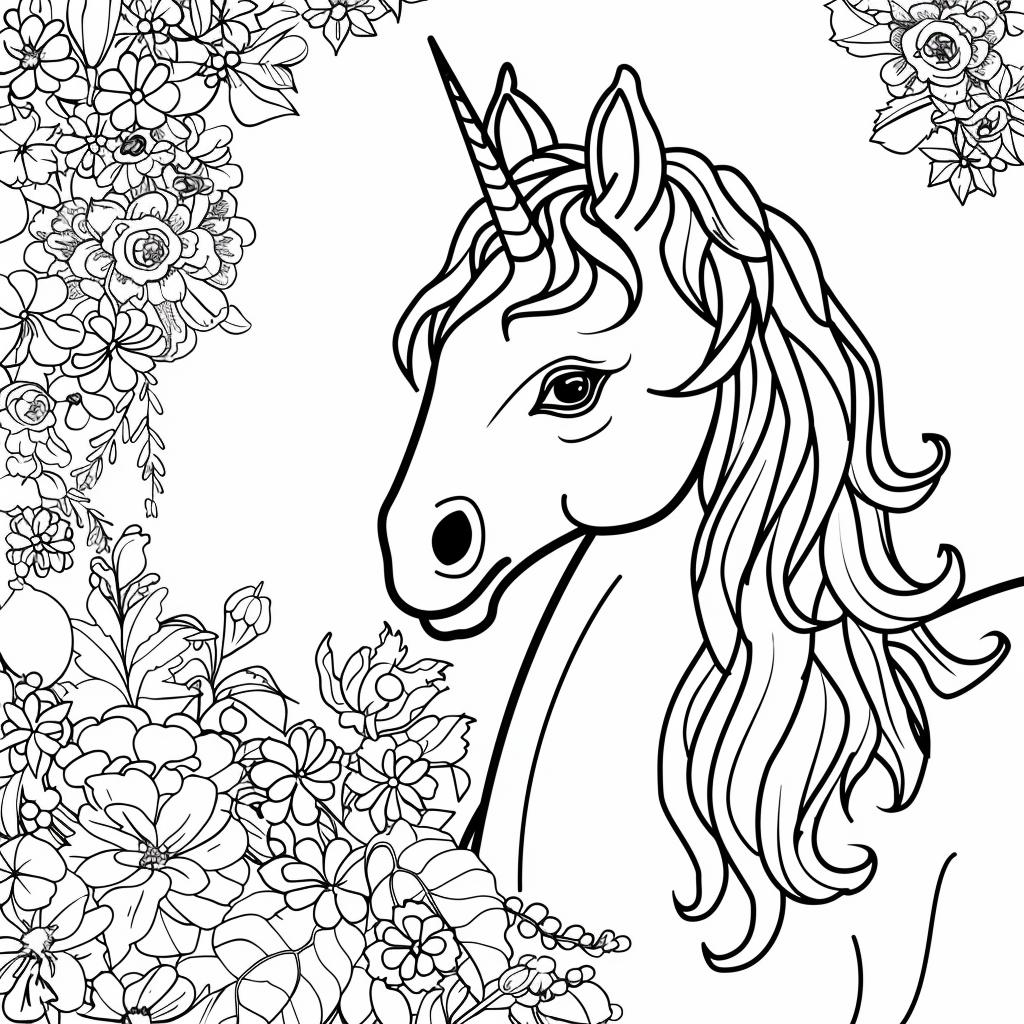 Unicornio dibujos para colorear