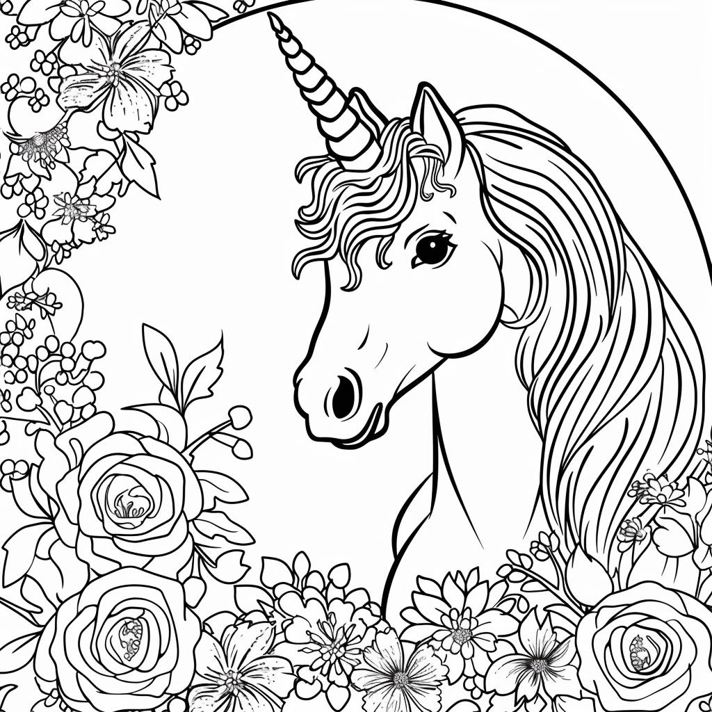 Unicornio dibujos para colorear