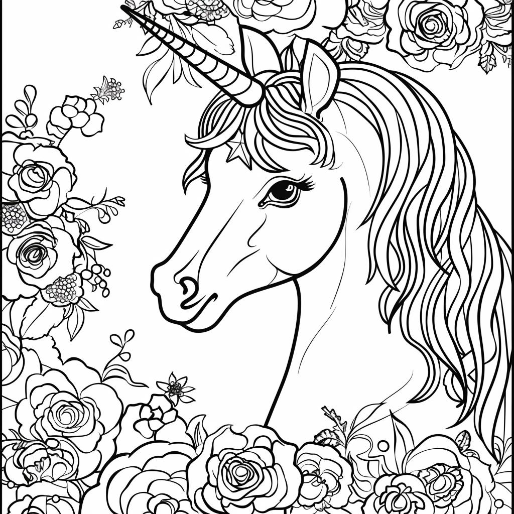 Unicornio dibujos para colorear