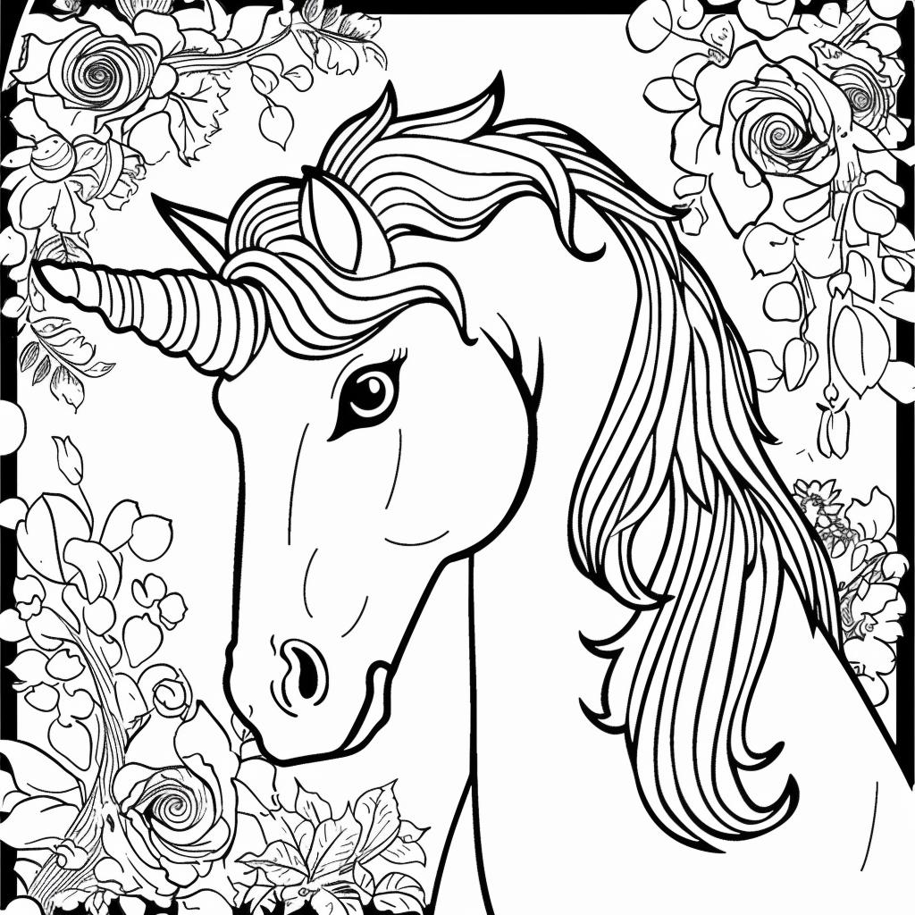 Unicornio dibujos para colorear
