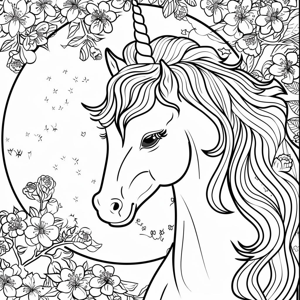 Unicornio dibujos para colorear