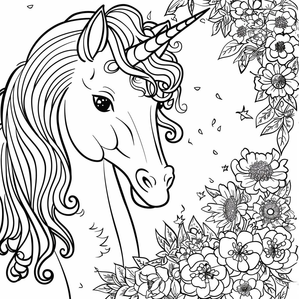 Unicornio dibujos para colorear