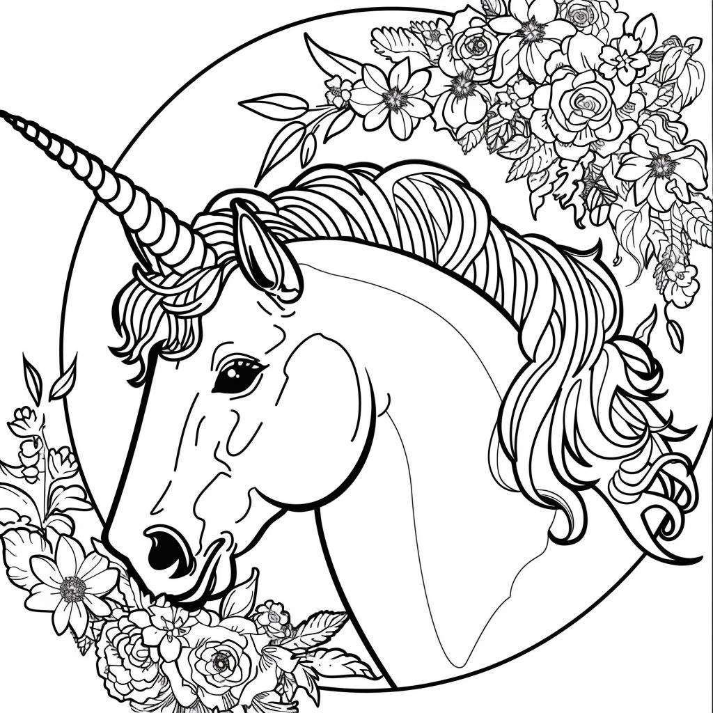 Unicornio dibujos para colorear