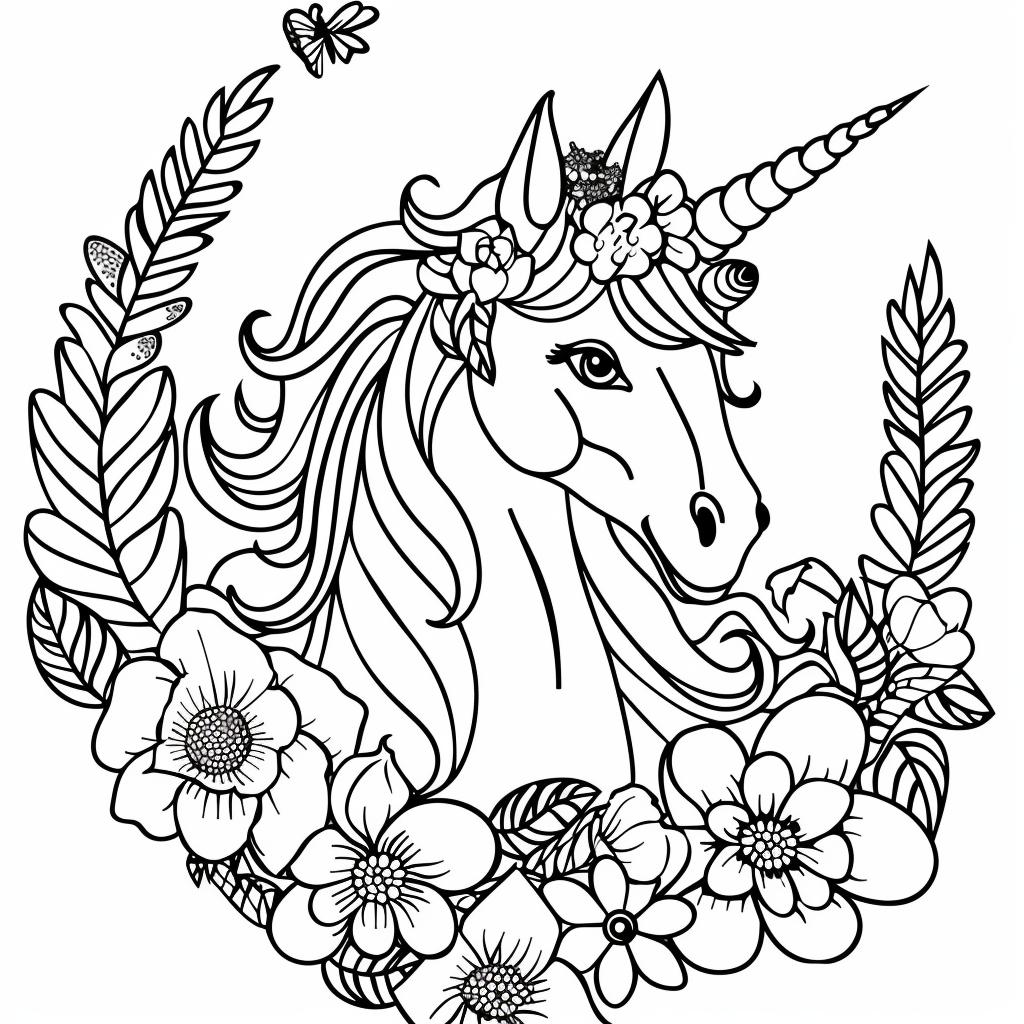 Unicornio dibujos para colorear