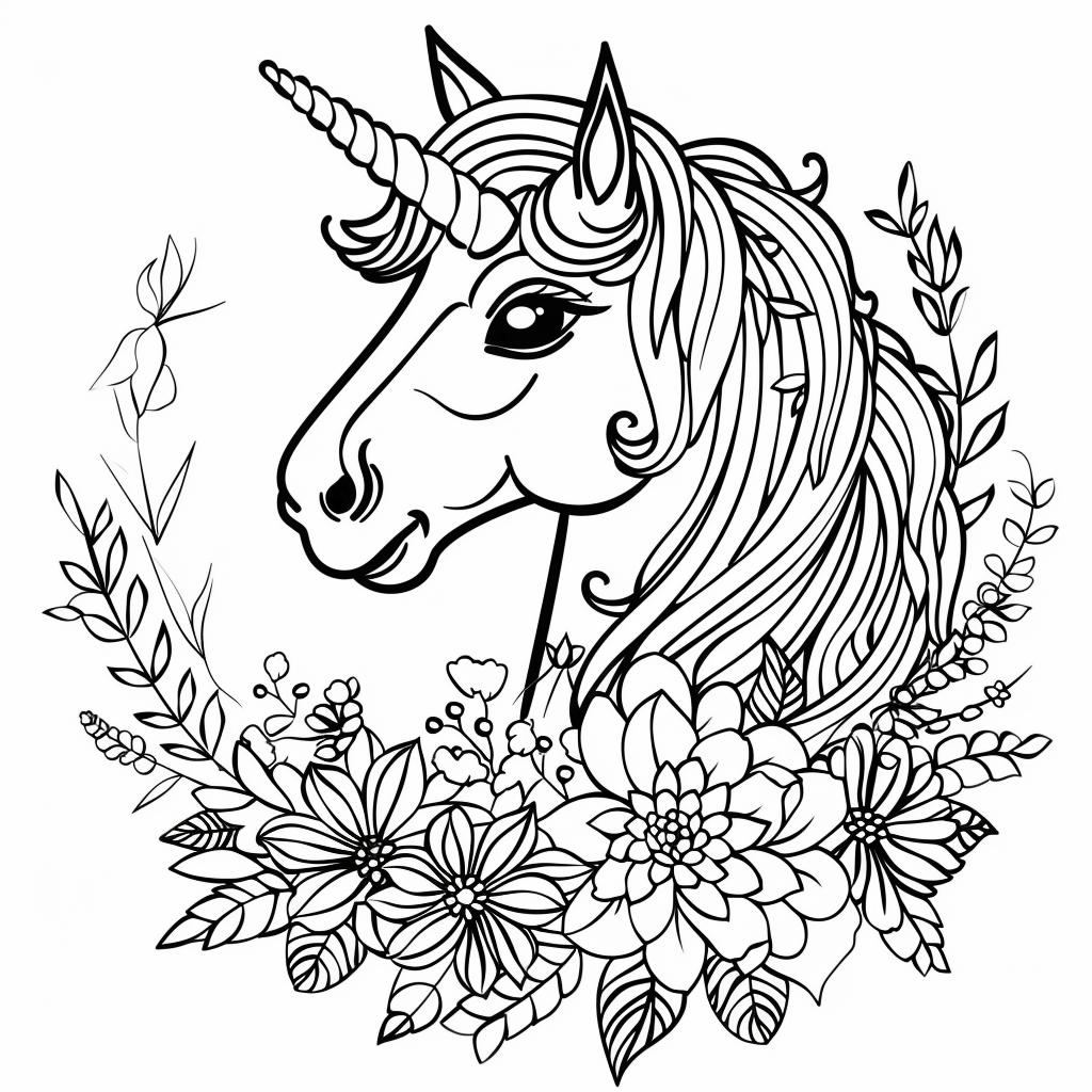 Unicornio dibujos para colorear