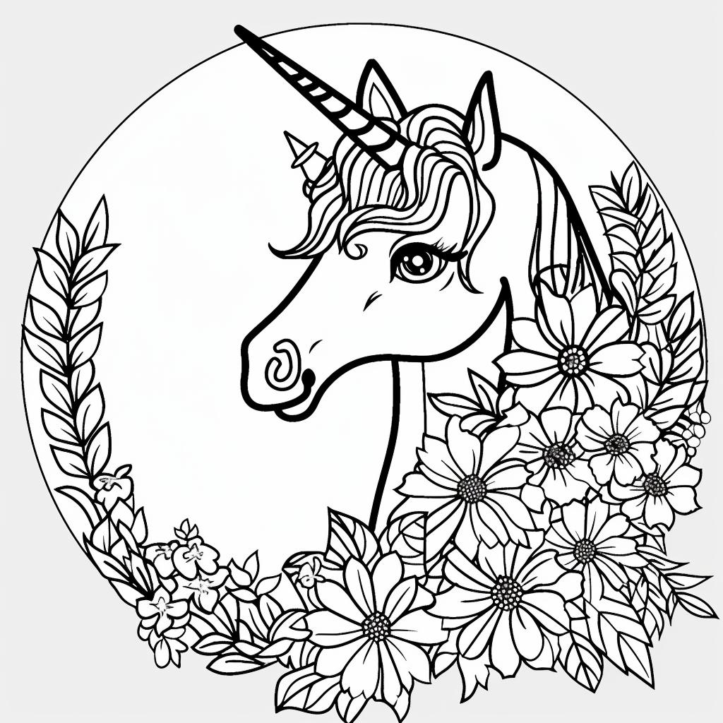 Unicornio dibujos para colorear