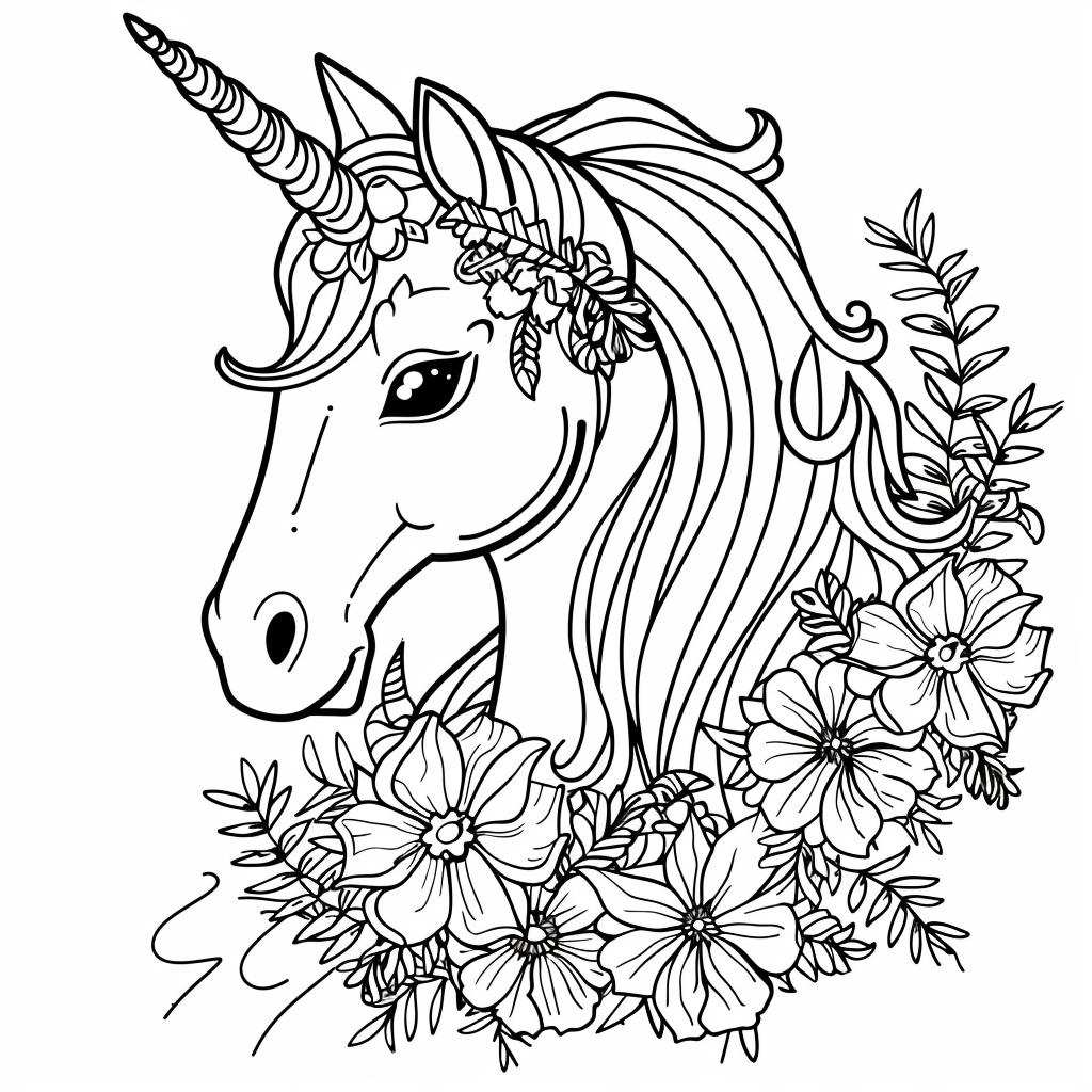 Unicornio dibujos para colorear