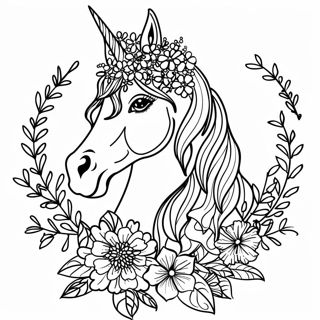 Unicornio dibujos para colorear