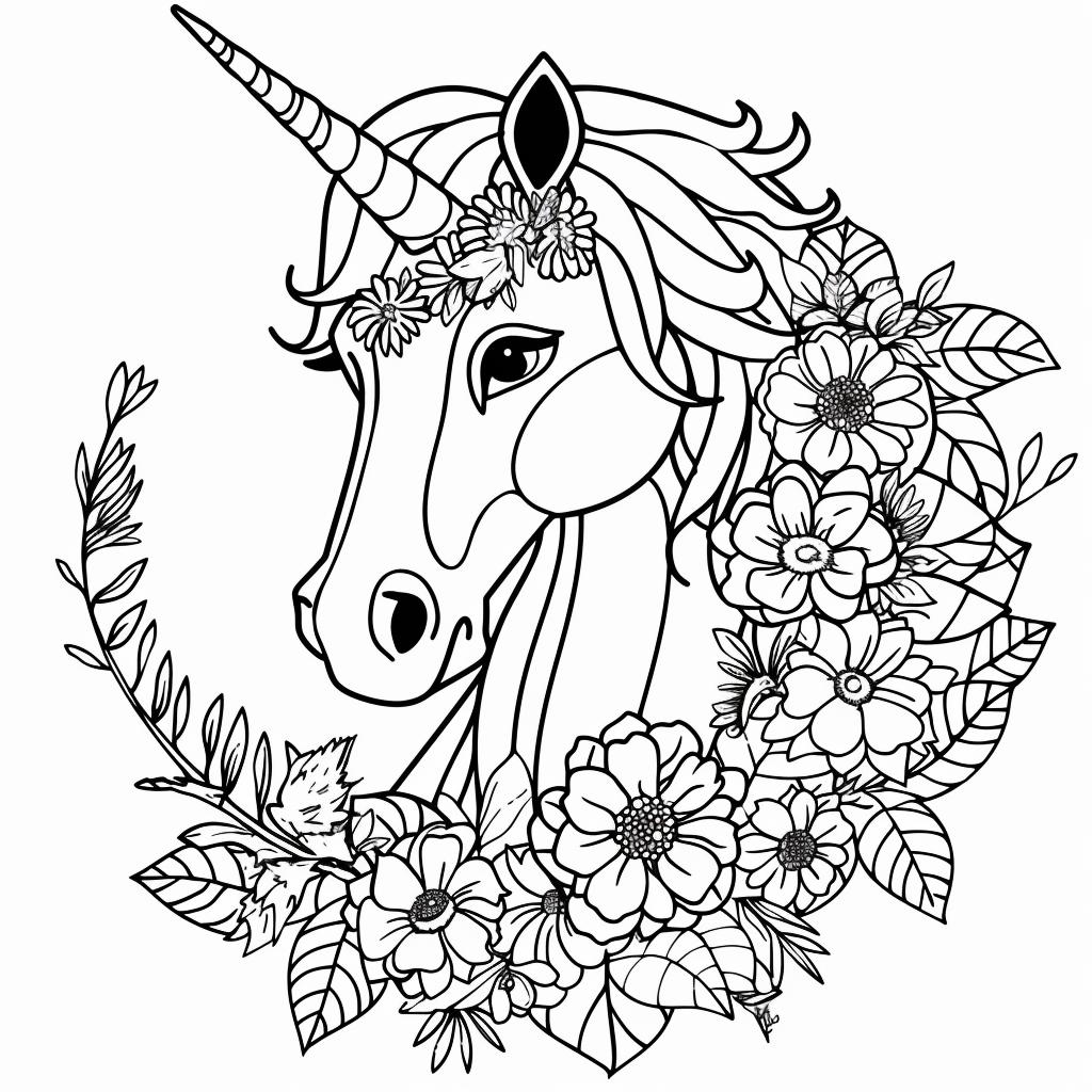 Unicornio dibujos para colorear