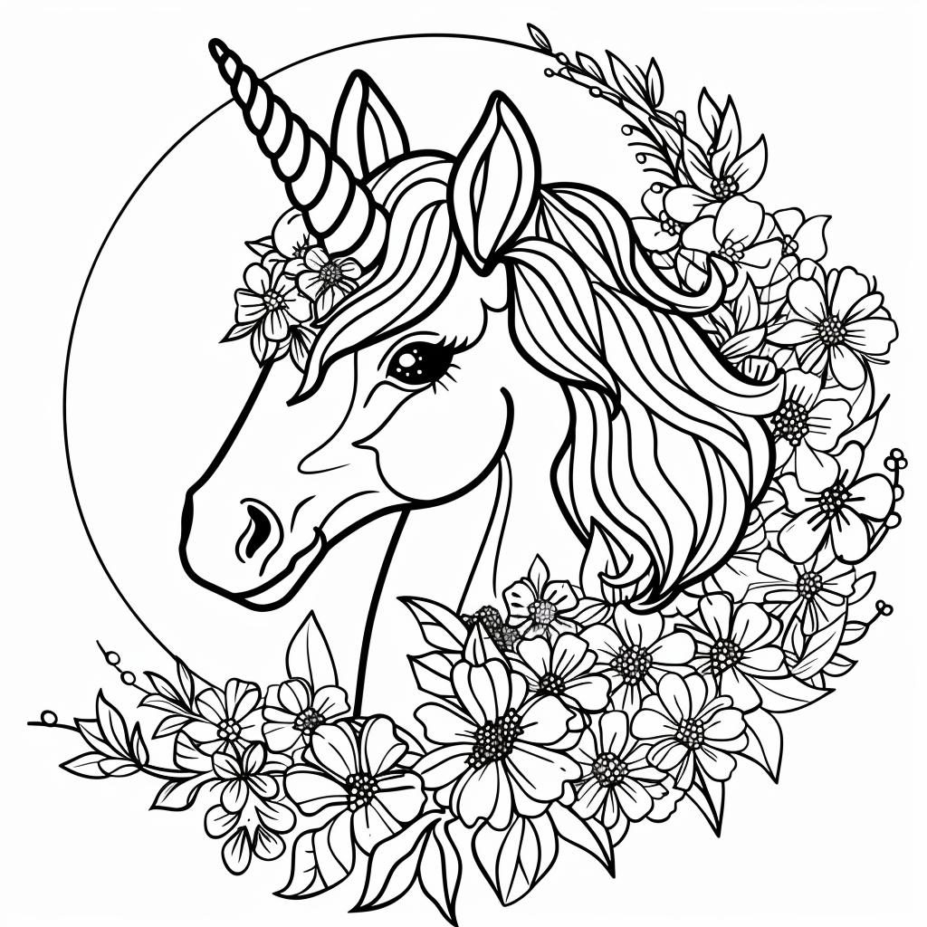 Unicornio dibujos para colorear