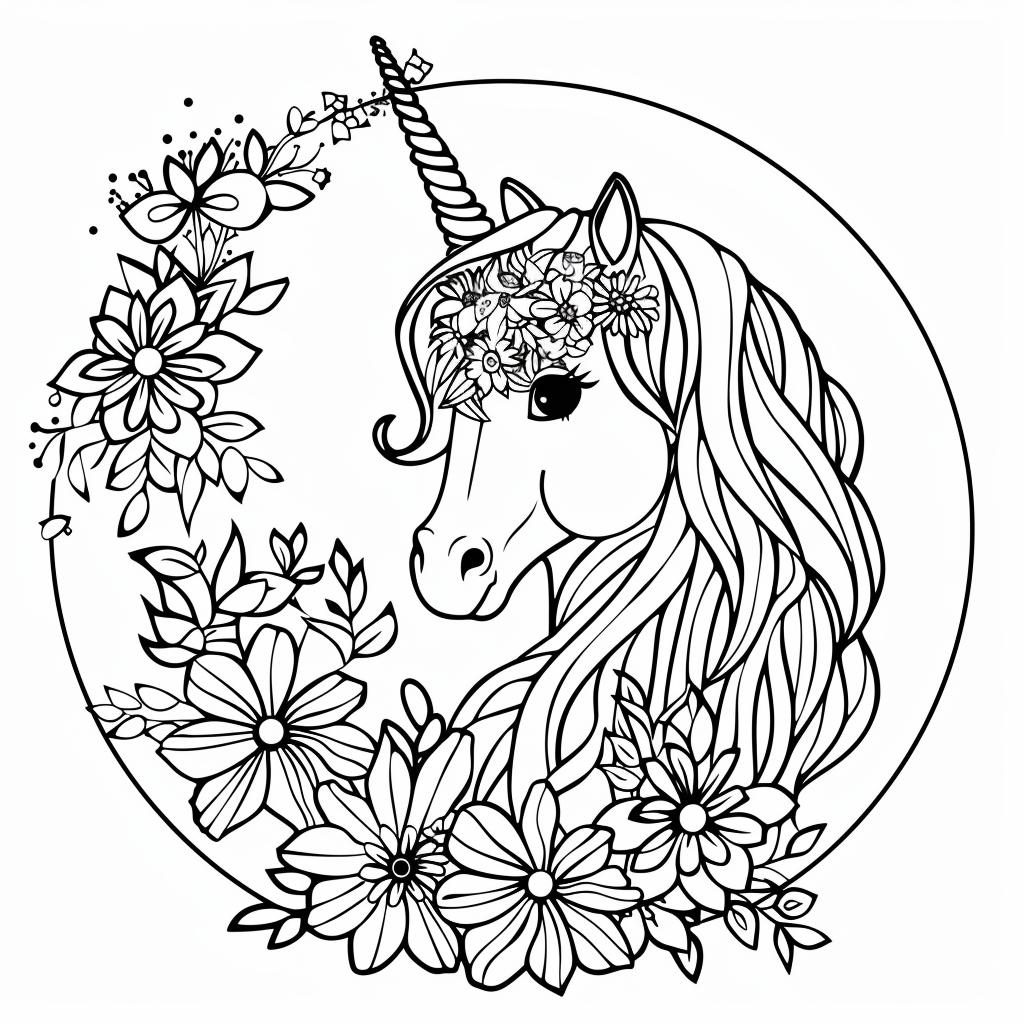Unicornio dibujos para colorear