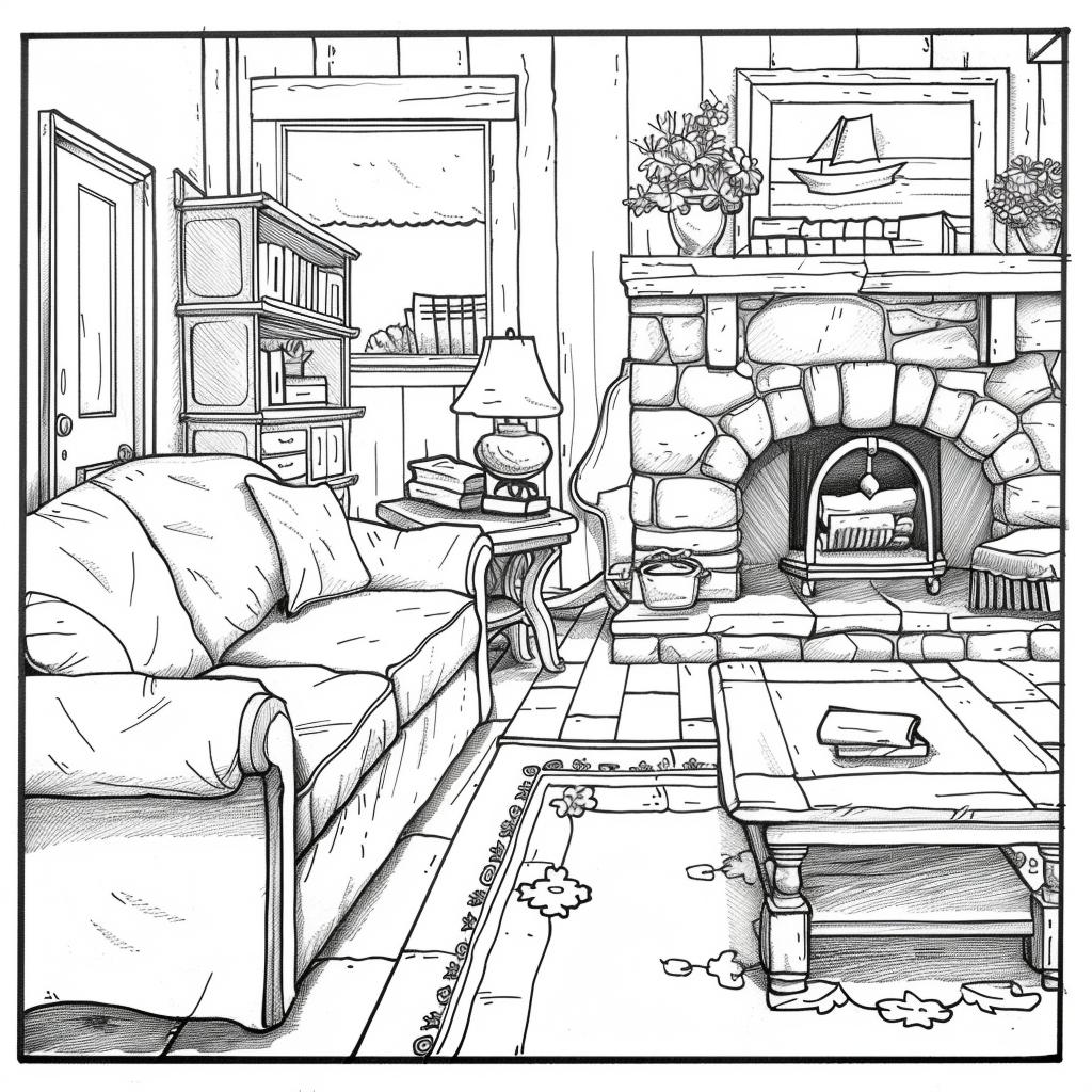 Casa dibujos para colorear