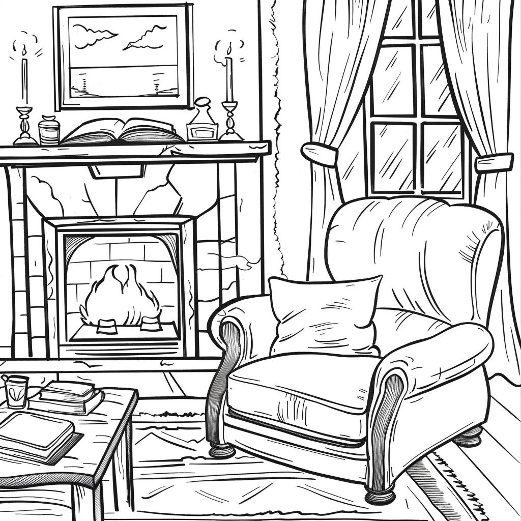 Casa dibujos para colorear