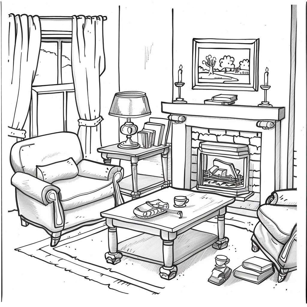 Casa dibujos para colorear