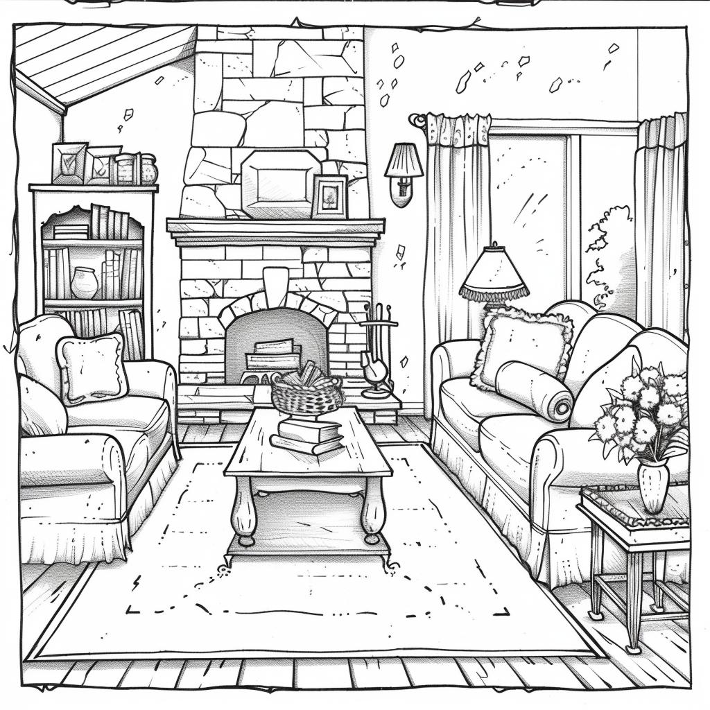 Casa dibujos para colorear