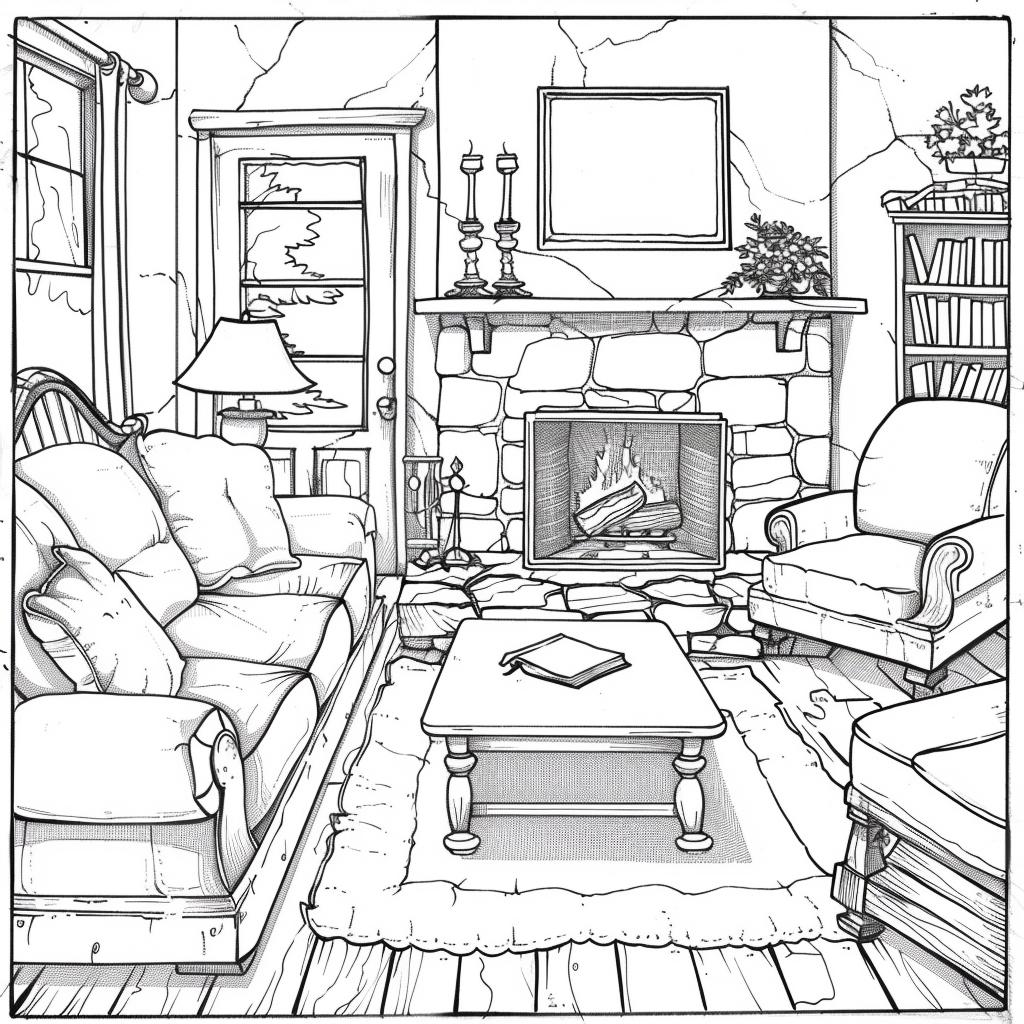 Casa dibujos para colorear