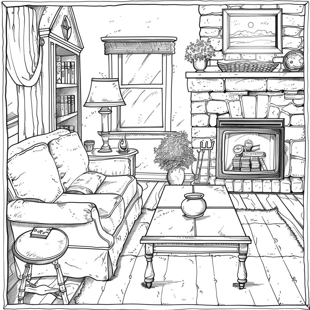 Casa dibujos para colorear