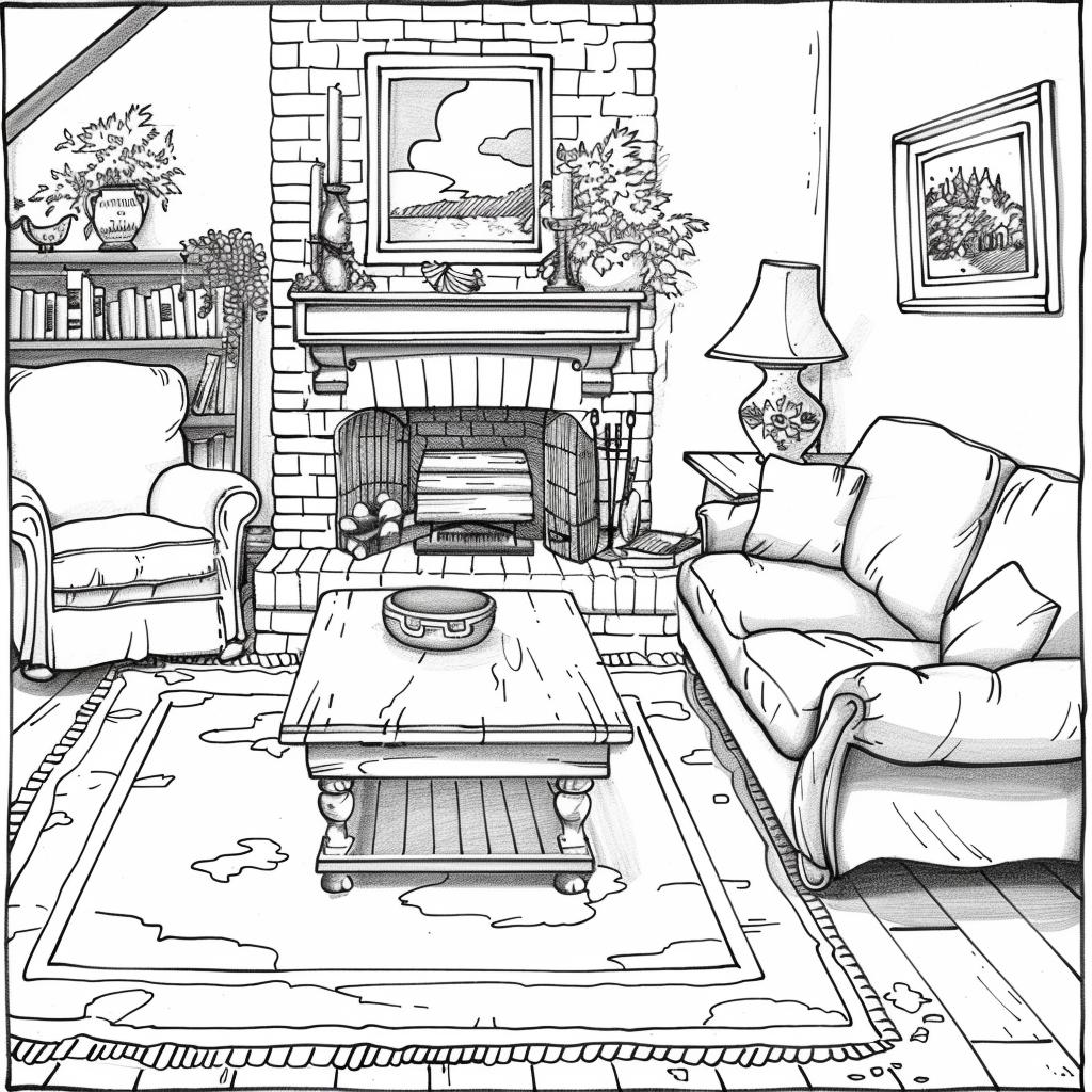 Casa dibujos para colorear