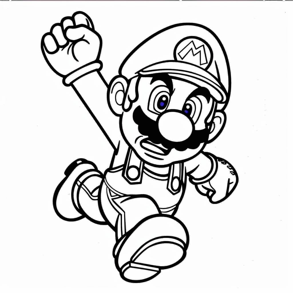 Mario Bros dibujos para colorear