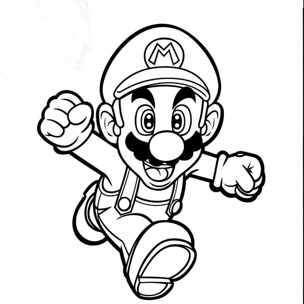 Mario Bros dibujos para colorear