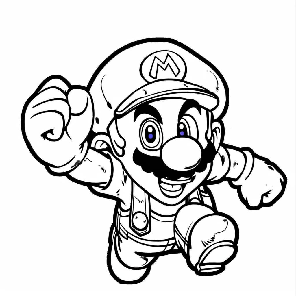 Mario Bros dibujos para colorear