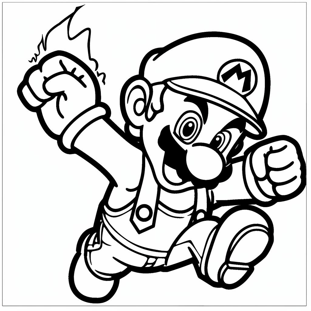 Mario Bros dibujos para colorear