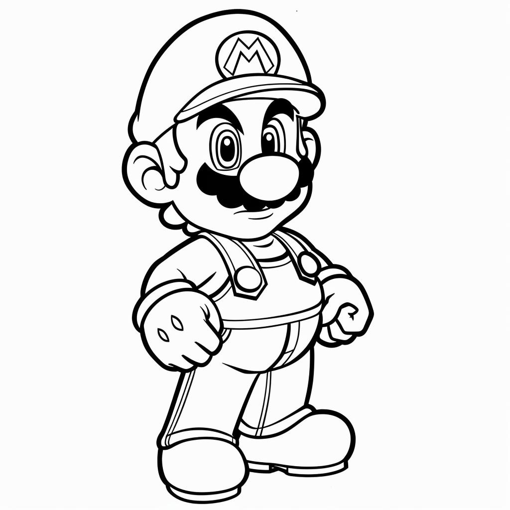 Mario Bros dibujos para colorear
