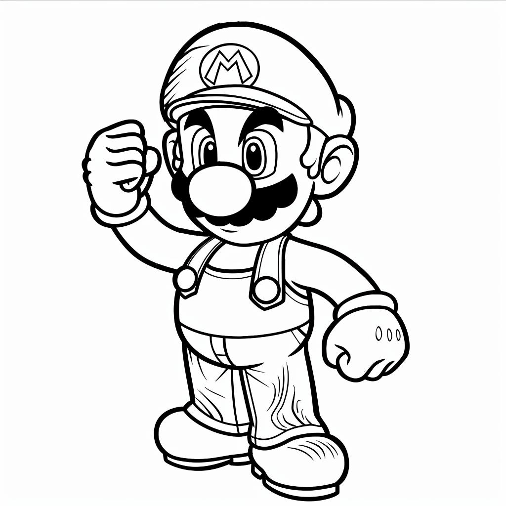 Mario Bros dibujos para colorear