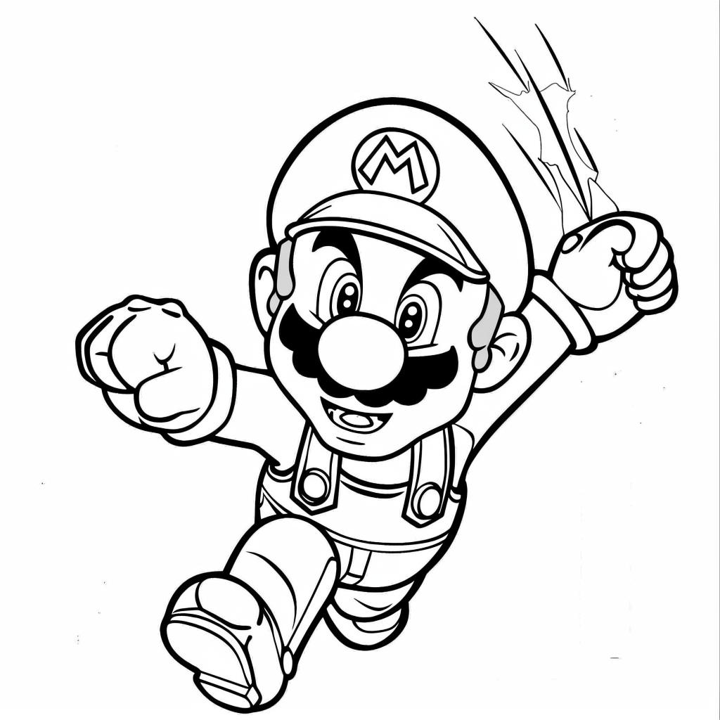 Mario Bros dibujos para colorear