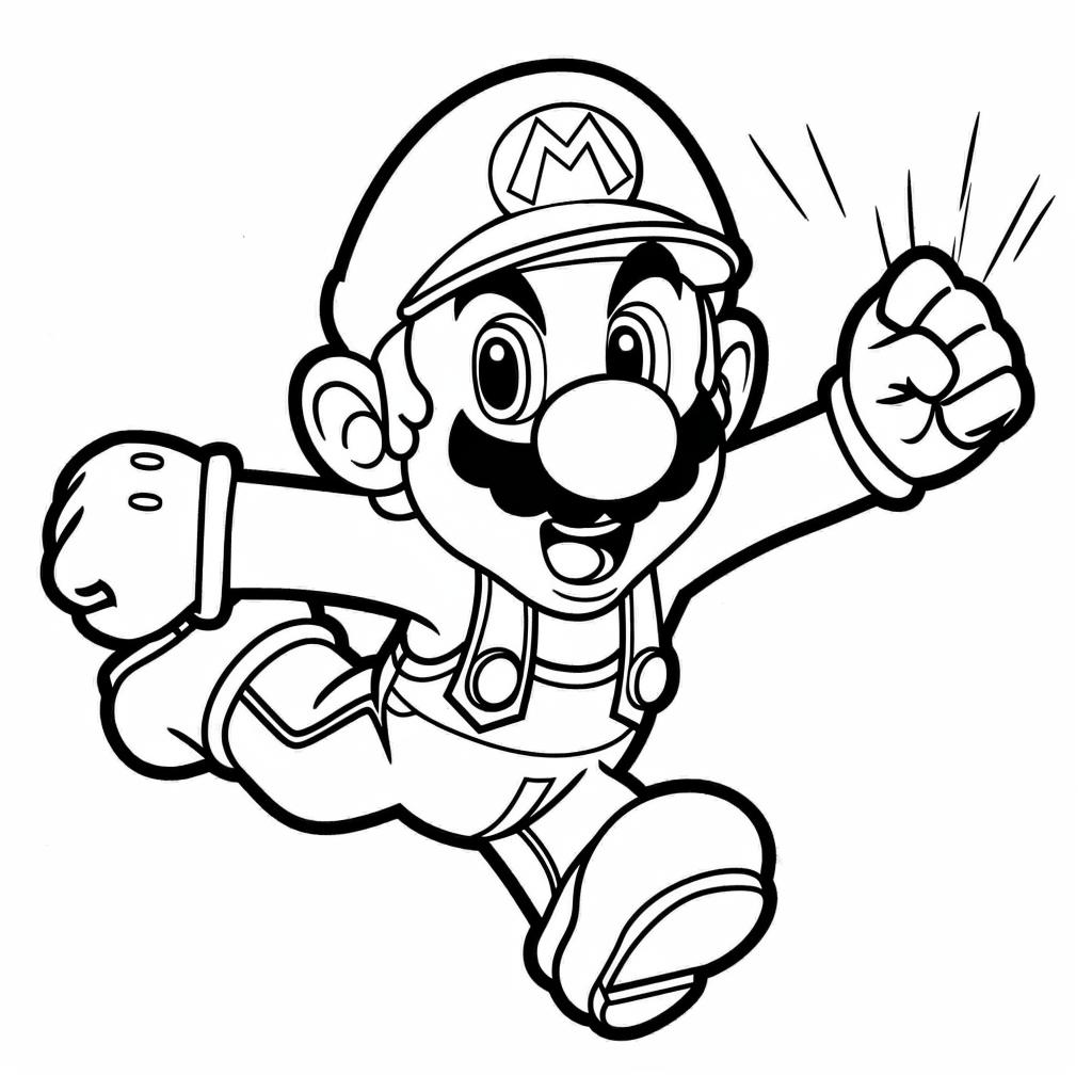 Mario Bros dibujos para colorear