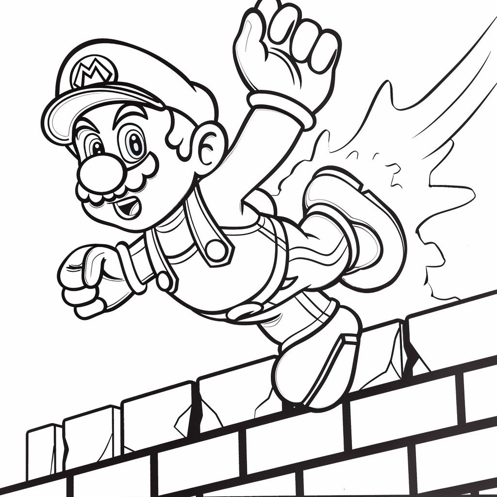 Mario Bros dibujos para colorear