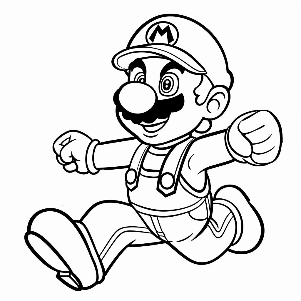 Mario Bros dibujos para colorear