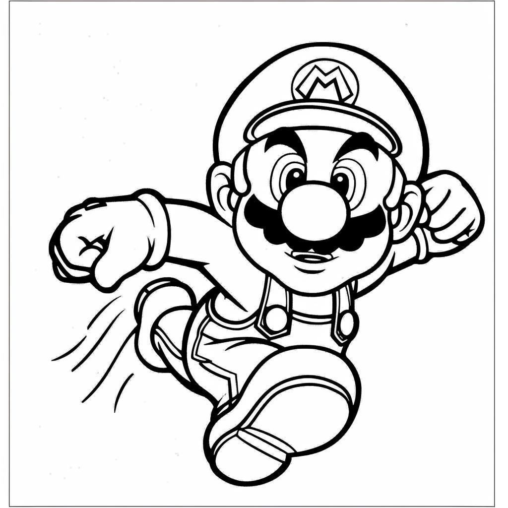 Mario Bros dibujos para colorear
